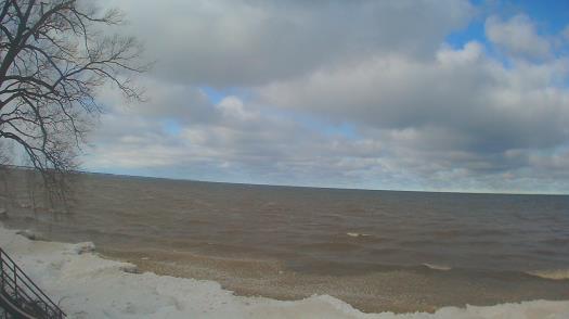 Weather camera view of Forest Lawn Beach.