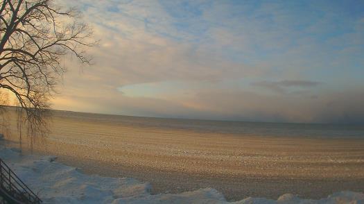Weather camera view of Forest Lawn Beach.