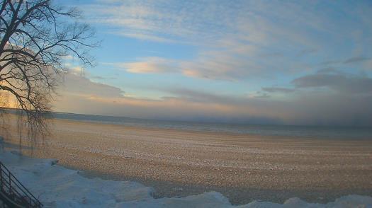 Weather camera view of Forest Lawn Beach.