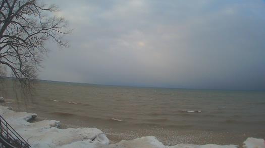 Weather camera view of Forest Lawn Beach.