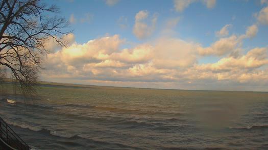 Weather camera view of Forest Lawn Beach.