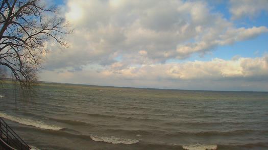 Weather camera view of Forest Lawn Beach.