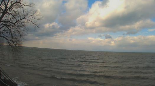 Weather camera view of Forest Lawn Beach.