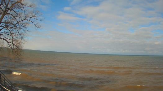 Weather camera view of Forest Lawn Beach.