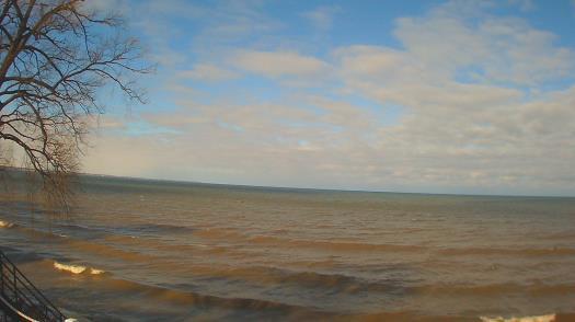 Weather camera view of Forest Lawn Beach.