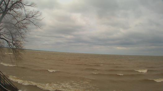 Weather camera view of Forest Lawn Beach.
