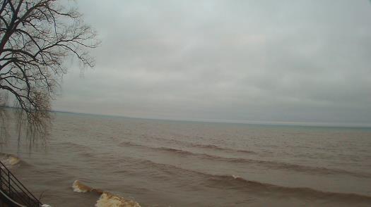 Weather camera view of Forest Lawn Beach.