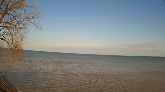 Weather camera view of Forest Lawn Beach.