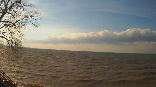 Weather camera view of Forest Lawn Beach.