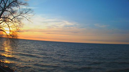 Weather camera view of Forest Lawn Beach.