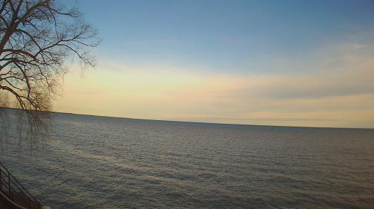 Weather camera view of Forest Lawn Beach.