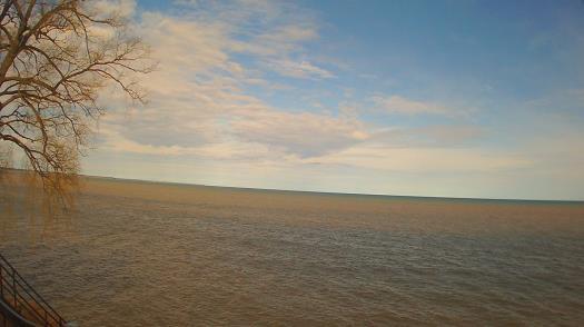 Weather camera view of Forest Lawn Beach.