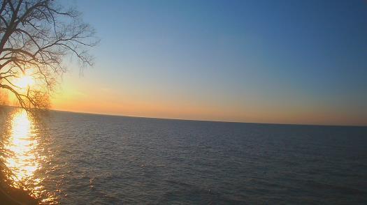 Weather camera view of Forest Lawn Beach.