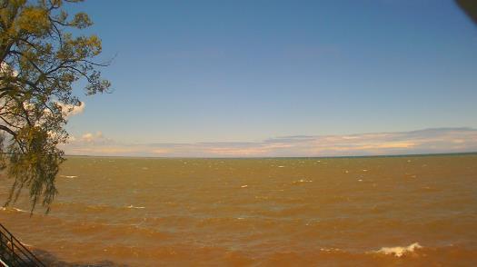 Weather camera view of Forest Lawn Beach.
