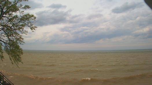 Weather camera view of Forest Lawn Beach.