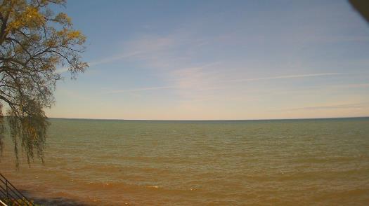 Weather camera view of Forest Lawn Beach.