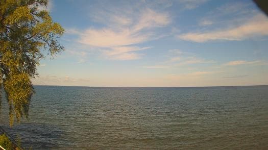 Weather camera view of Forest Lawn Beach.