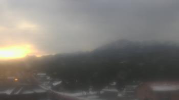 Weather camera view of Woodland Park Public Library.