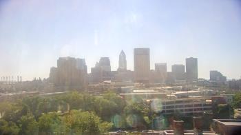 Weather camera view of WEWS-TV.