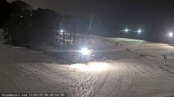 Weather camera view of Wisp Ski Resort.