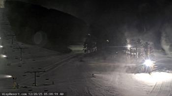 Weather camera view of Wisp Ski Resort.