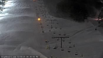 Weather camera view of Wisp Ski Resort.