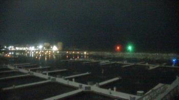 Weather camera view of Waukegan Harbor and Marina.