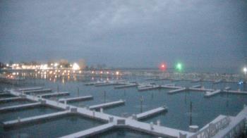 Weather camera view of Waukegan Harbor and Marina.