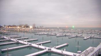 Weather camera view of Waukegan Harbor and Marina.