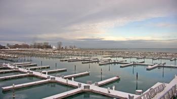 Weather camera view of Waukegan Harbor and Marina.