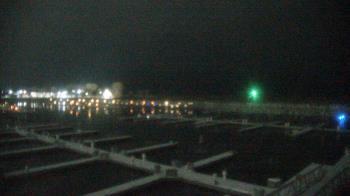 Weather camera view of Waukegan Harbor and Marina.