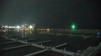 Weather camera view of Waukegan Harbor and Marina.