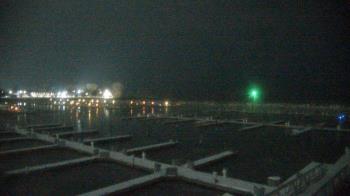 Weather camera view of Waukegan Harbor and Marina.