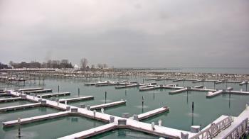 Weather camera view of Waukegan Harbor and Marina.