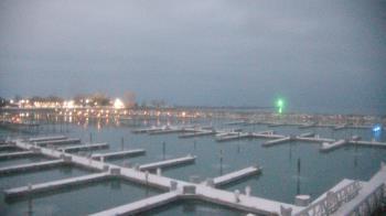 Weather camera view of Waukegan Harbor and Marina.