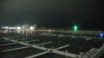 Weather camera view of Waukegan Harbor and Marina.