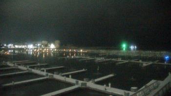 Weather camera view of Waukegan Harbor and Marina.