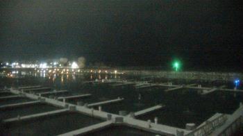 Weather camera view of Waukegan Harbor and Marina.