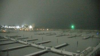 Weather camera view of Waukegan Harbor and Marina.