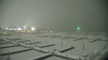 Weather camera view of Waukegan Harbor and Marina.