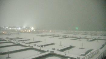 Weather camera view of Waukegan Harbor and Marina.