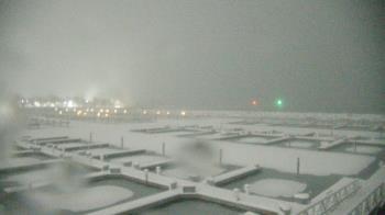 Weather camera view of Waukegan Harbor and Marina.