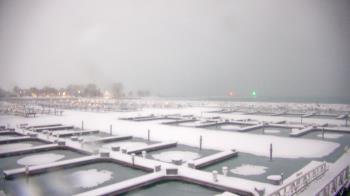 Weather camera view of Waukegan Harbor and Marina.