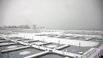 Weather camera view of Waukegan Harbor and Marina.