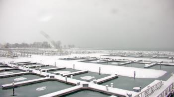 Weather camera view of Waukegan Harbor and Marina.