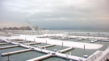 Weather camera view of Waukegan Harbor and Marina.