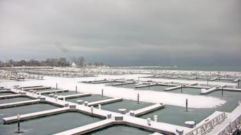 Weather camera view of Waukegan Harbor and Marina.
