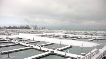 Weather camera view of Waukegan Harbor and Marina.