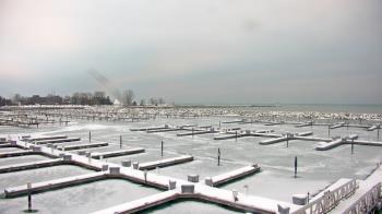 Weather camera view of Waukegan Harbor and Marina.