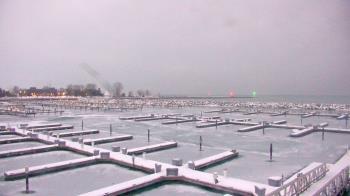 Weather camera view of Waukegan Harbor and Marina.
